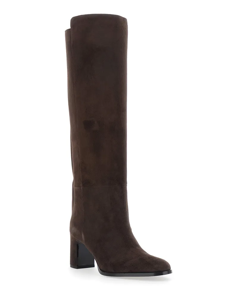 Jimmy Choo Women's Boots Caly Kb 65 Brown Goat Leather Brown