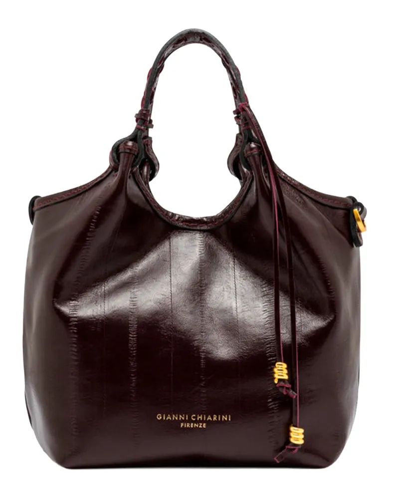 Gianni Chiarini Women's Leather Handbag Dua Antique Ruby Cow Handbags Hand Bags Brown