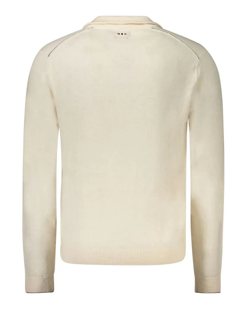 Napapijri Half-Zip Wool Sweater — White White