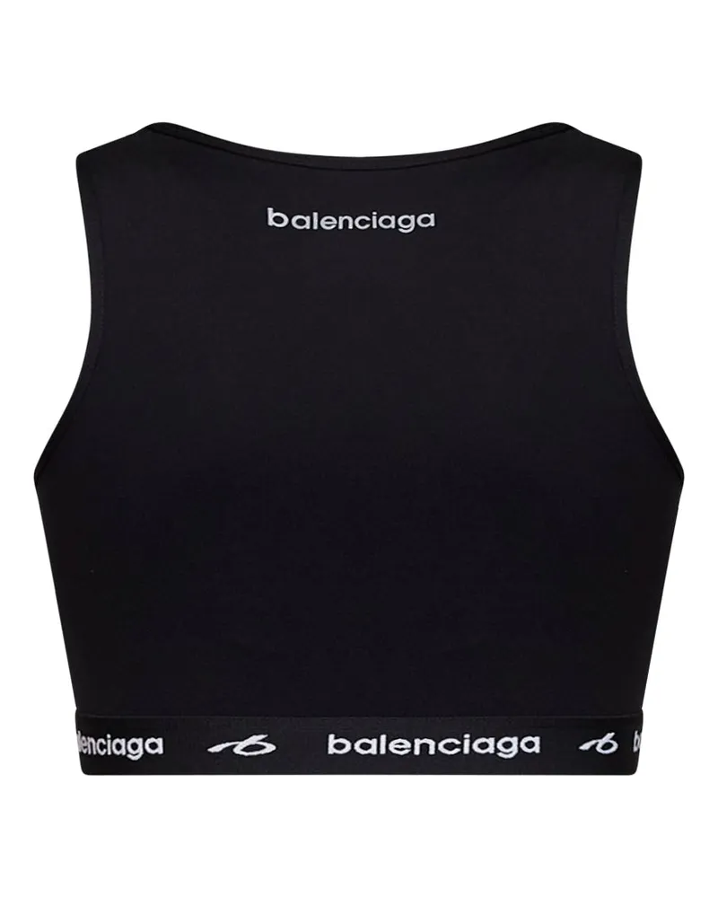 Balenciaga Women's Tank Top Techwear Black Cotton Black