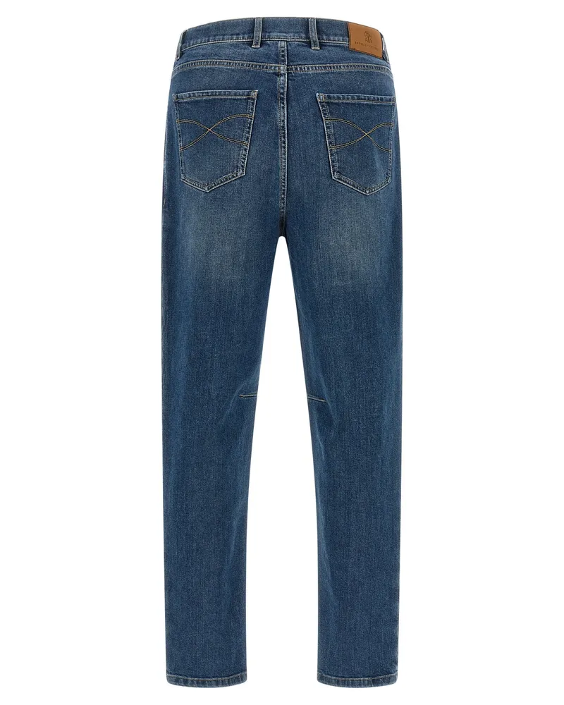 Brunello Cucinelli Comfort Cotton Jeans — Blue Blue