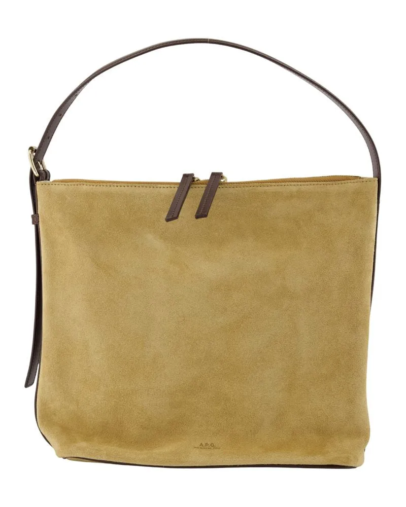 A.P.C. Vera Shoulder Bag — Khaki Khaki