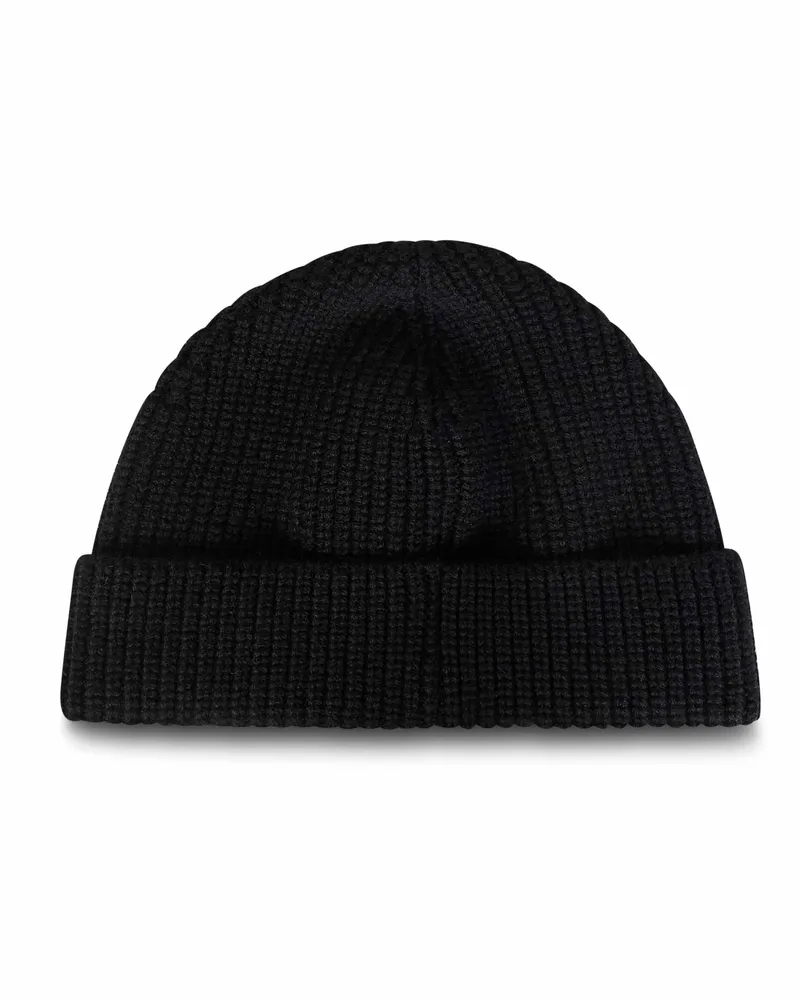 Valentino Garavani Men's Beanie Vlogo Black Cashmere Hat Black