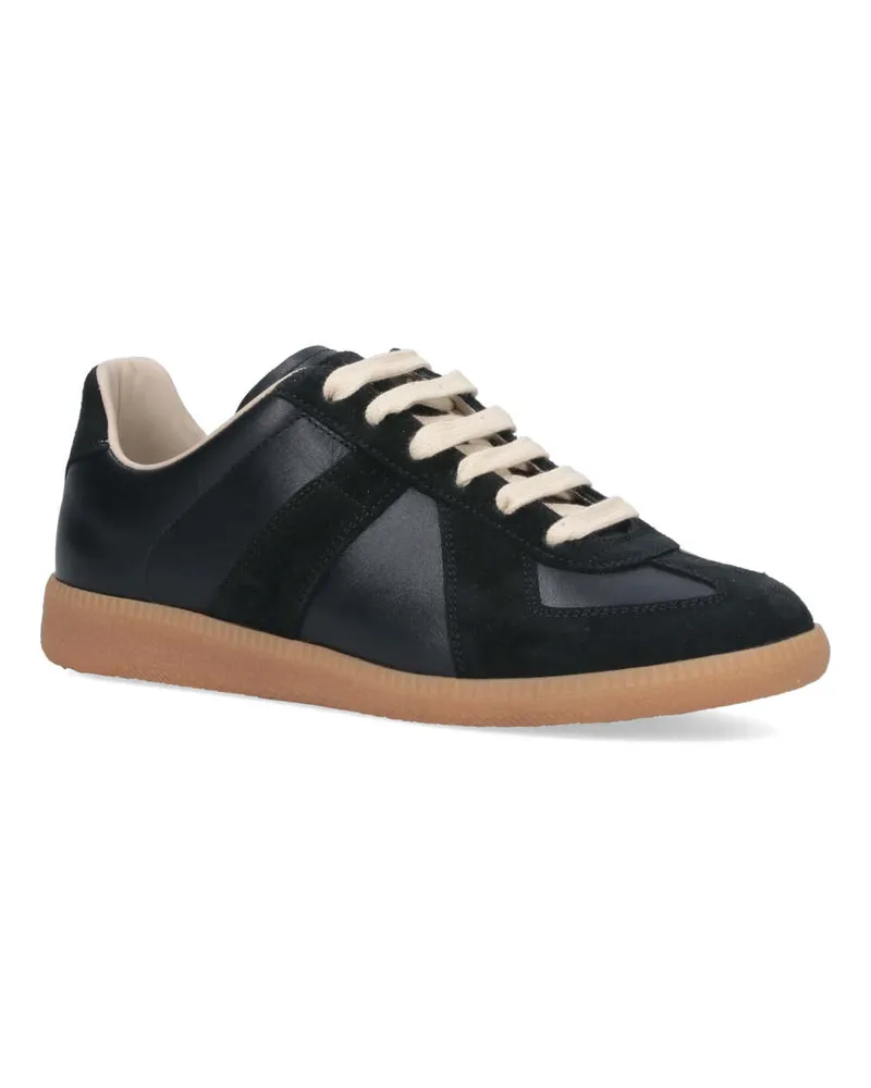 Maison Margiela Women's Sneakers Black Bovine Leather Black