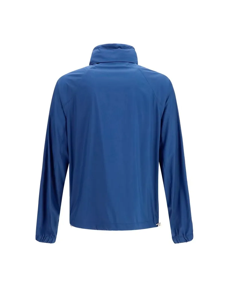 Brunello Cucinelli Men's Blue Polyester Shell Jacket Clothing Blue