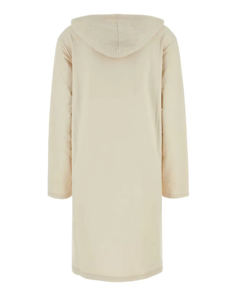 Prada Women's Cream Stretch Cotton Sweatshirt Dress Naturale Exterior: Elastane Abiti Beige