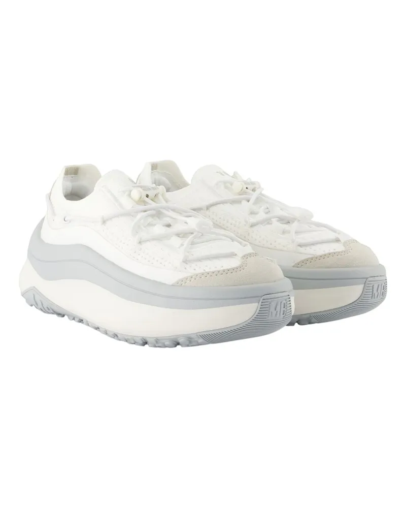 Moon Boot Women's Moon247 Xlace Sneakers -  Leather White Calfskin Shoes White