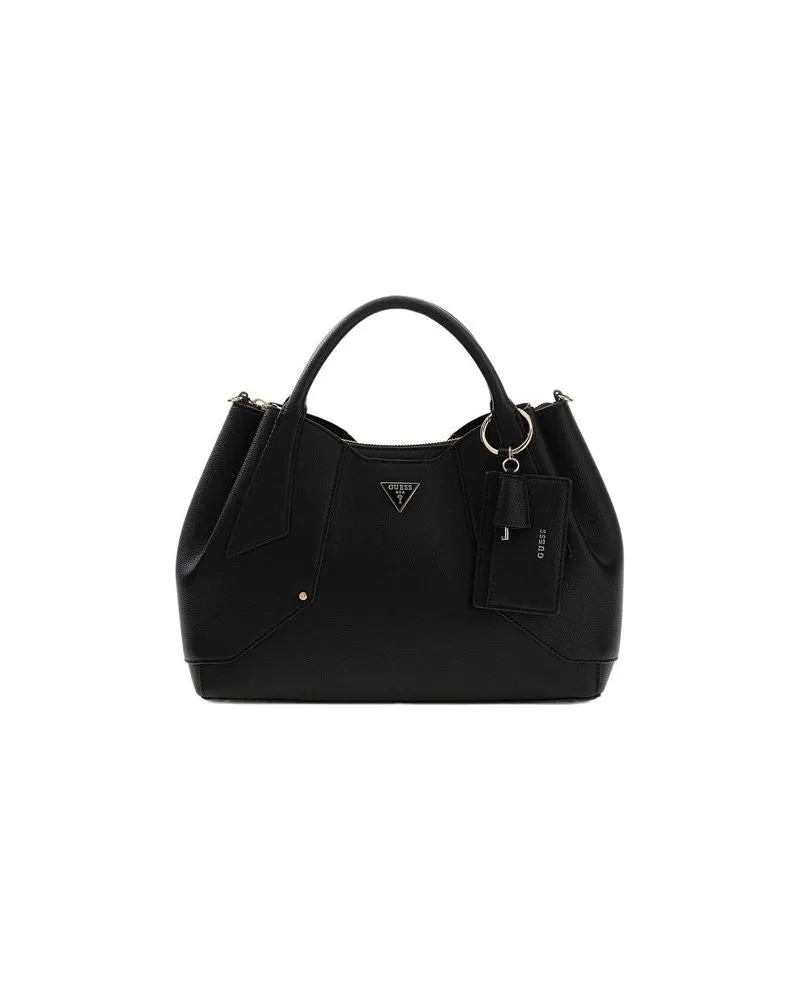 Guess Women's Satchel Bag Black Polyurethane - Satchel-Bags Black