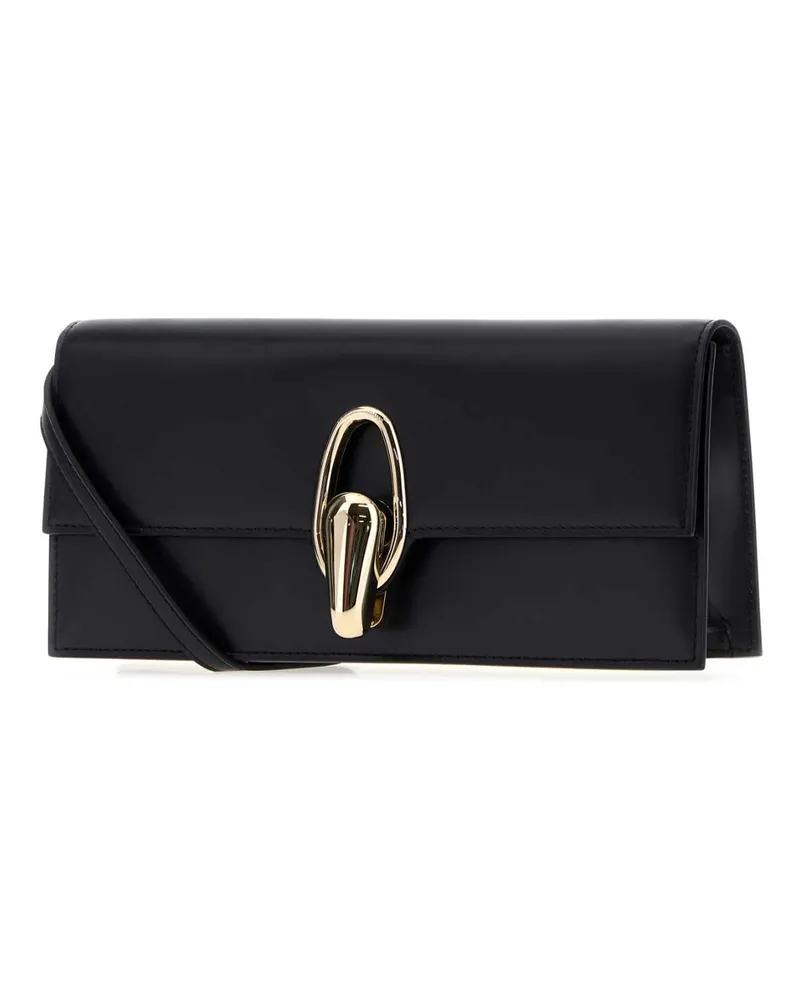 Giorgio Armani Leather Clutch — Black Black