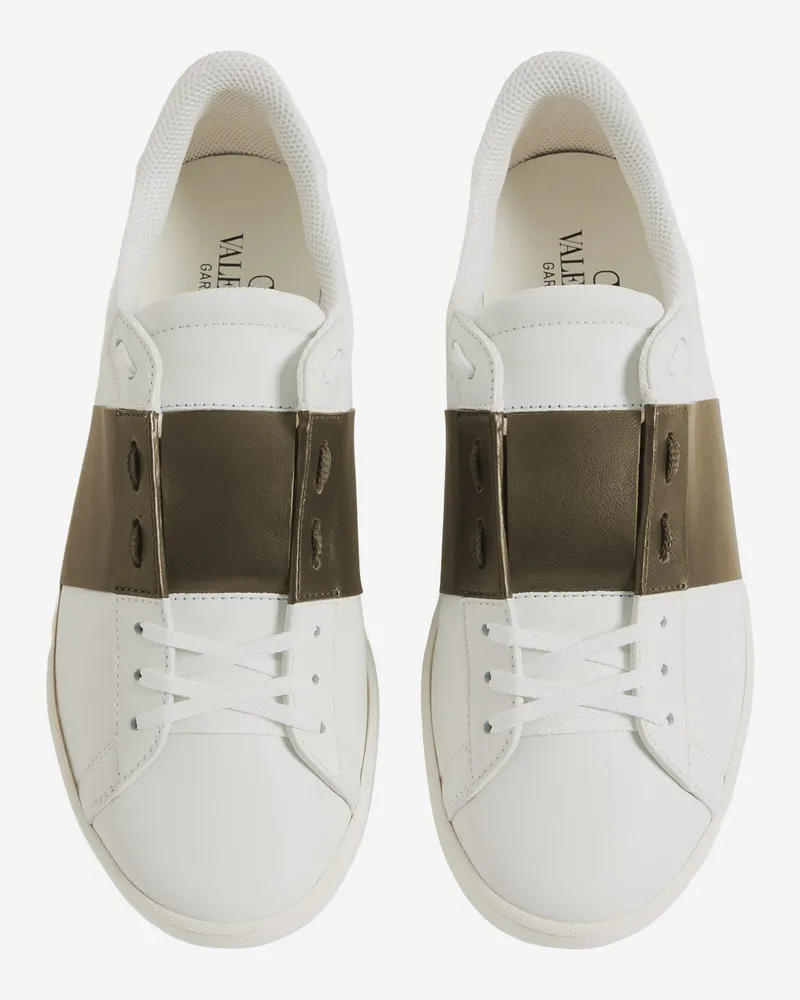 Valentino Garavani Men's Sneakers Royco Open-Toe Khaki Trainers Khaki