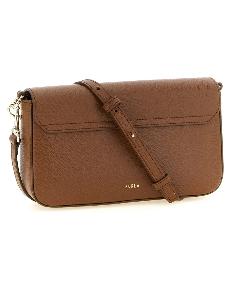 Furla Iride S Crossbody Bag — Cognac Cognac