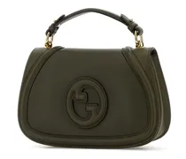 Women's Blondie Top Handle Bag Green Calf Skin