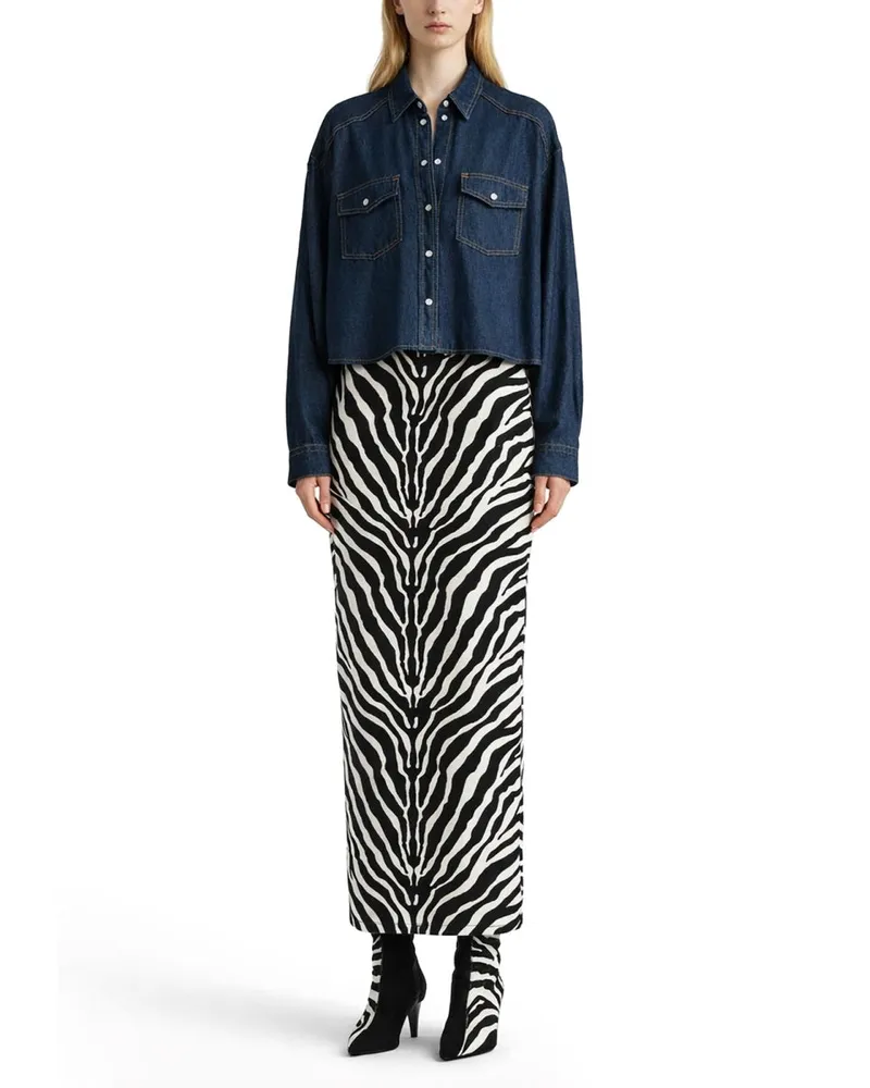 KHAITE Grenon Blouse — Blue Blue