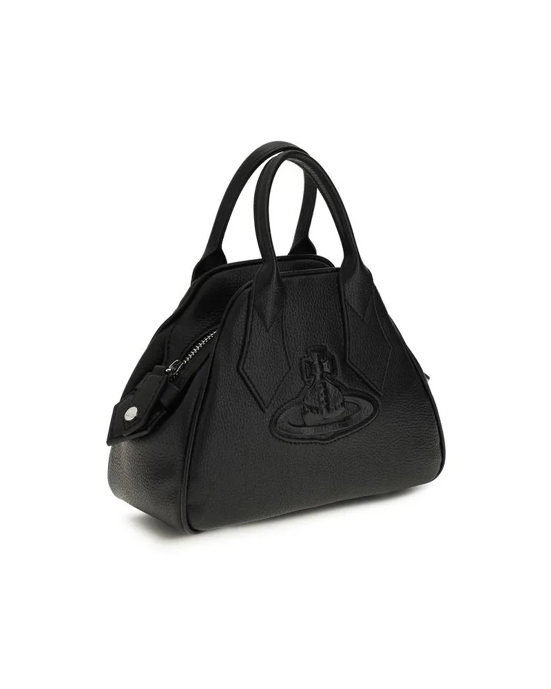 Vivienne Westwood Women's Yasmine Top Handle Bag Black Calf Leather Bos Black
