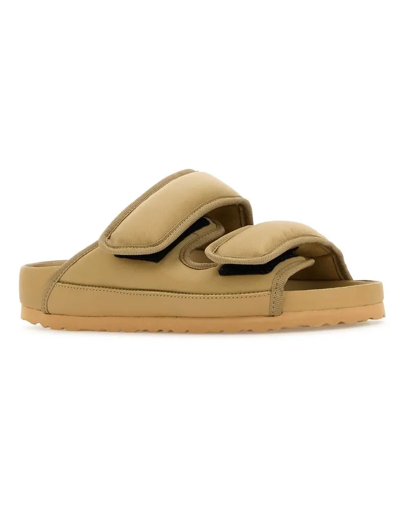 Birkenstock Women's Beige Fabric Cosny Slippers Taffybeige Flat Shoes Beige