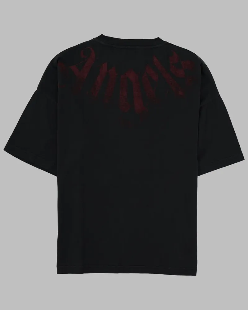 Palm Angels Logo-Embroidered Cotton T-Shirt — Black Black