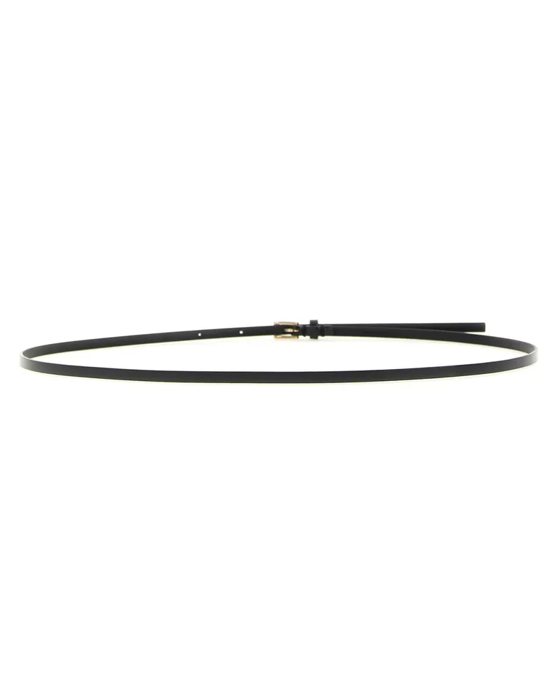 Tom Ford Women's Black Calfskin Thin Belt Black
