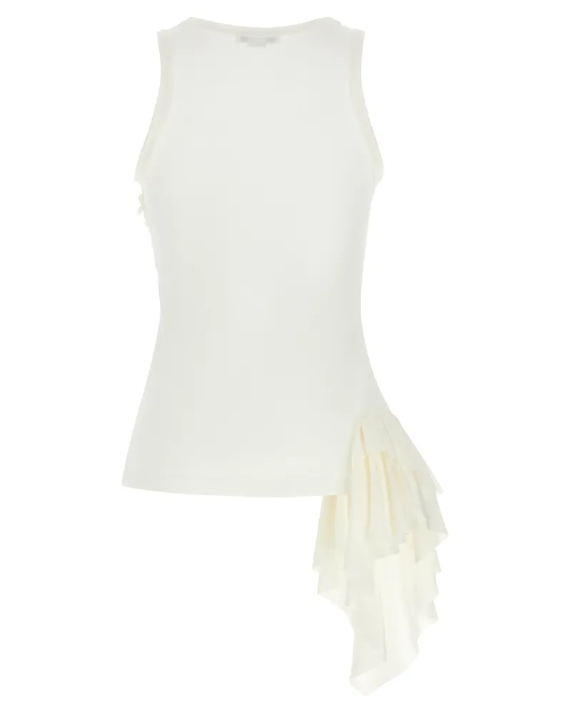 Alexander McQueen Women's White Cotton Tank Tops White