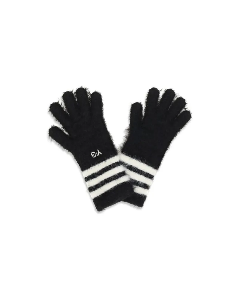 Y-3 Recycled Polyamide Knit Gloves — Black Black