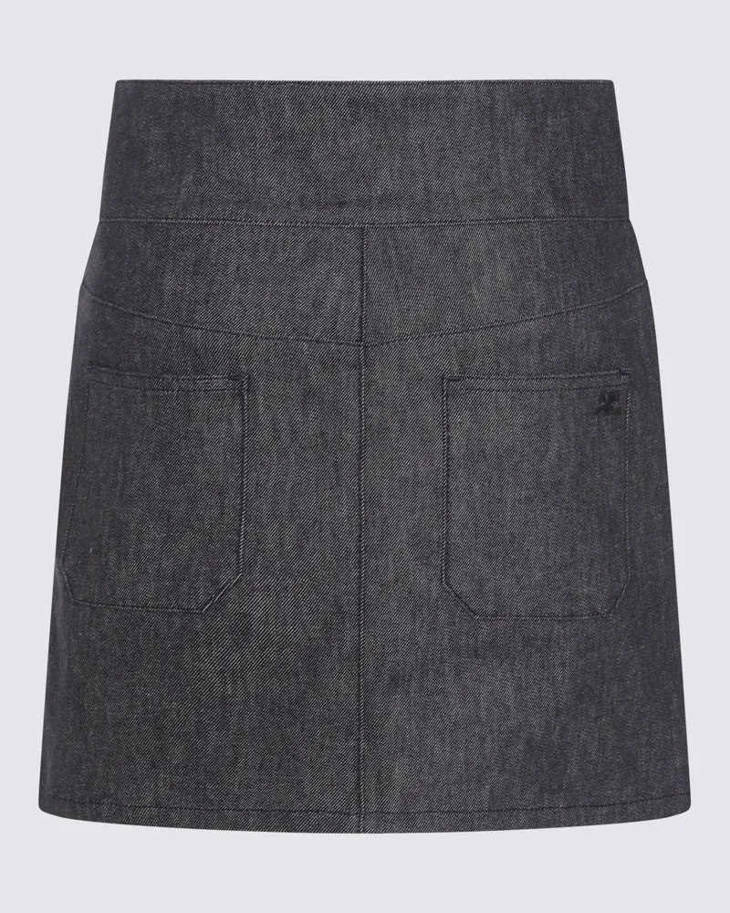 Courrèges Women's Skirts Dark Heather Grey _co - Ea Gray