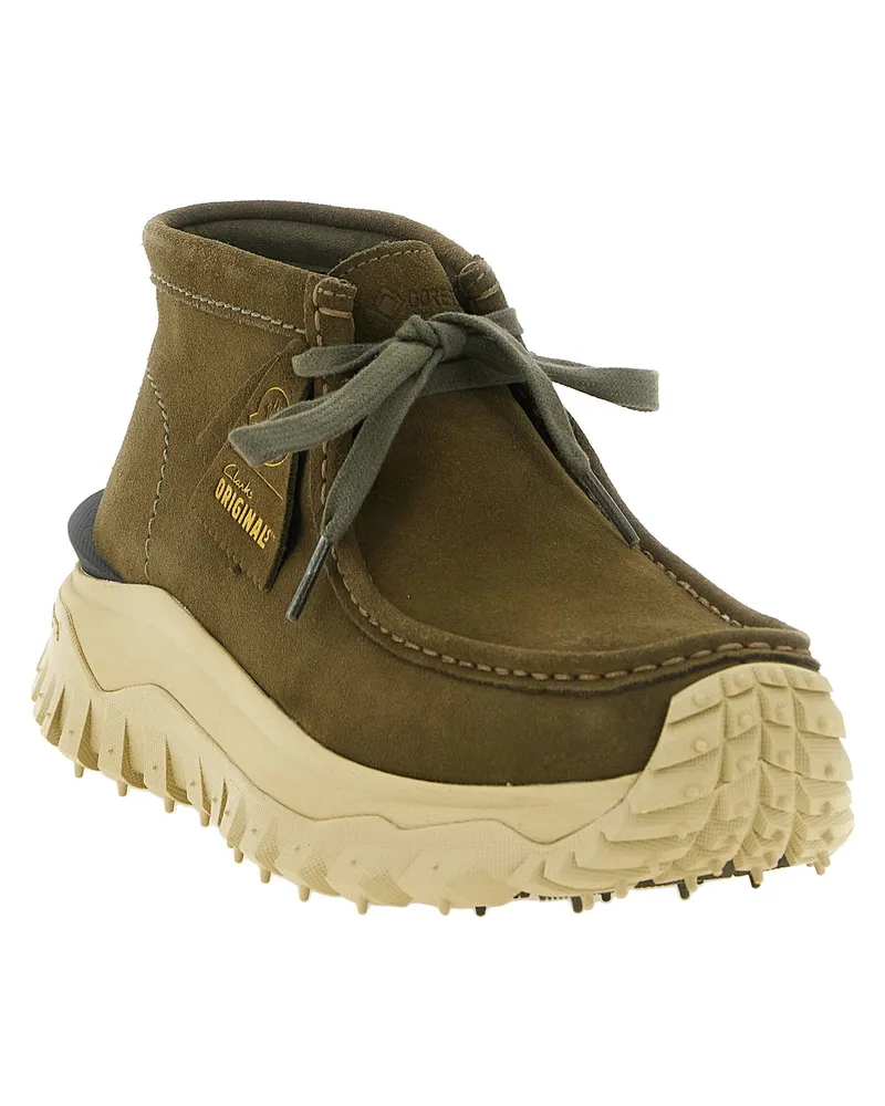 Moncler Trailgrip Wallabee GTX Ankle Boot — Olive Green Olive