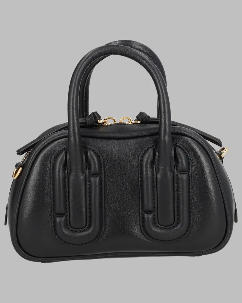 Marc Jacobs Babe Mini Leather Top Handle Bag — Black Black