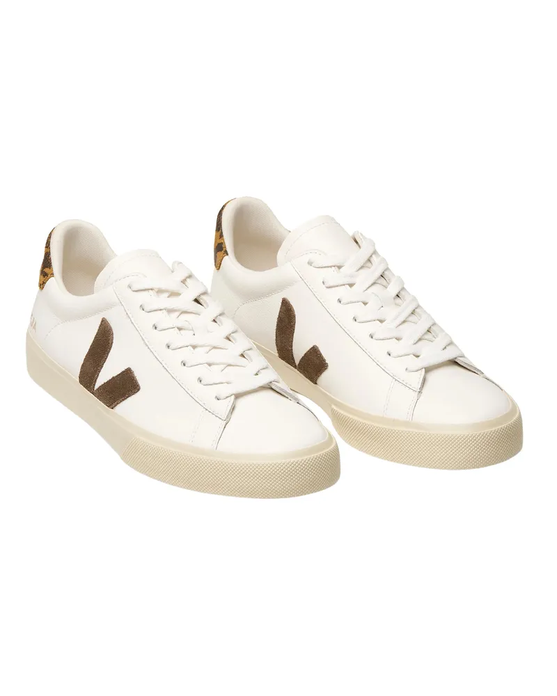 VEJA Women's Sneakers Campo Leather White-Camel-Wild Country Trainers White/camel/wild White