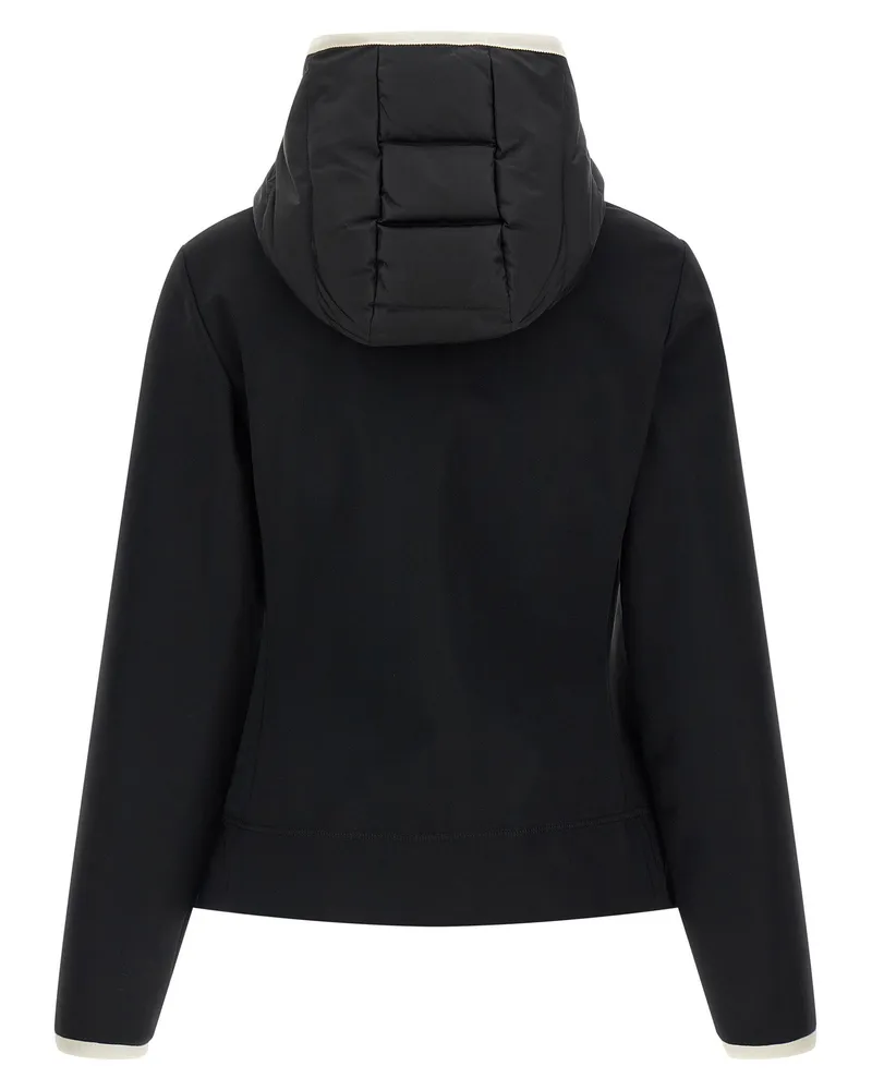 Moncler Hybrid Padded Down Jacket — Black Black