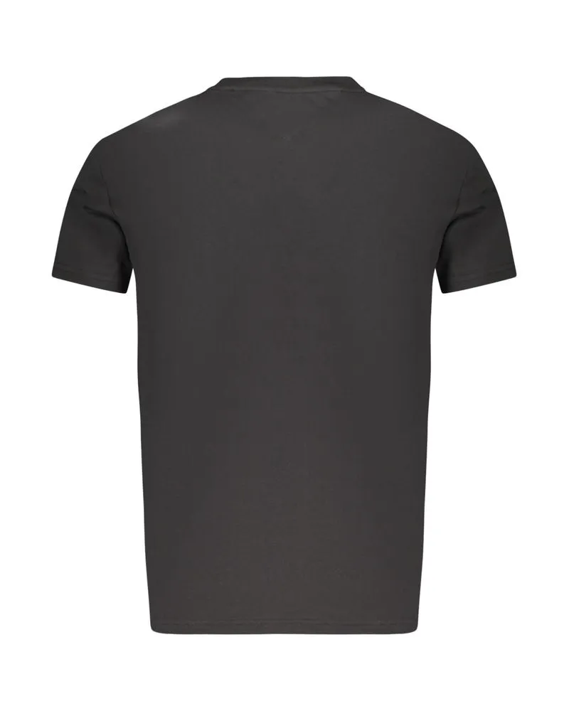 Tommy Hilfiger Logo-Embroidered Cotton T-Shirt — Black Black