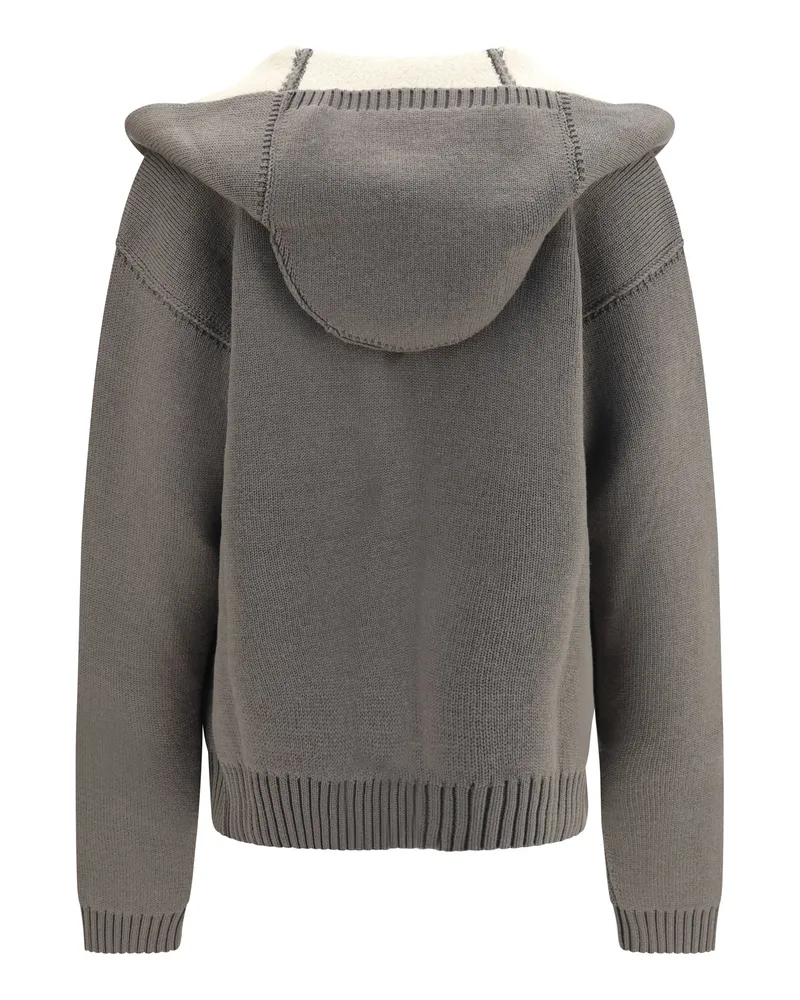 Rick Owens Women Hoodie Robe Sweater Dust-Natural Jacket Dust/natural Gray