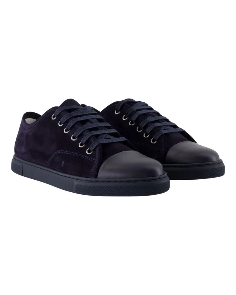 Lanvin Women's Dbb1 Sneakers -  Leather Black Calfskin Shoes Black