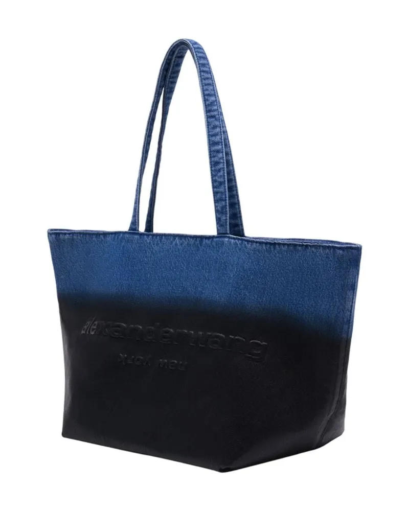 Alexander Wang Women's Punch Shopper Bag -  Cotton Multicolor Totes-Shopping-Bags Blue