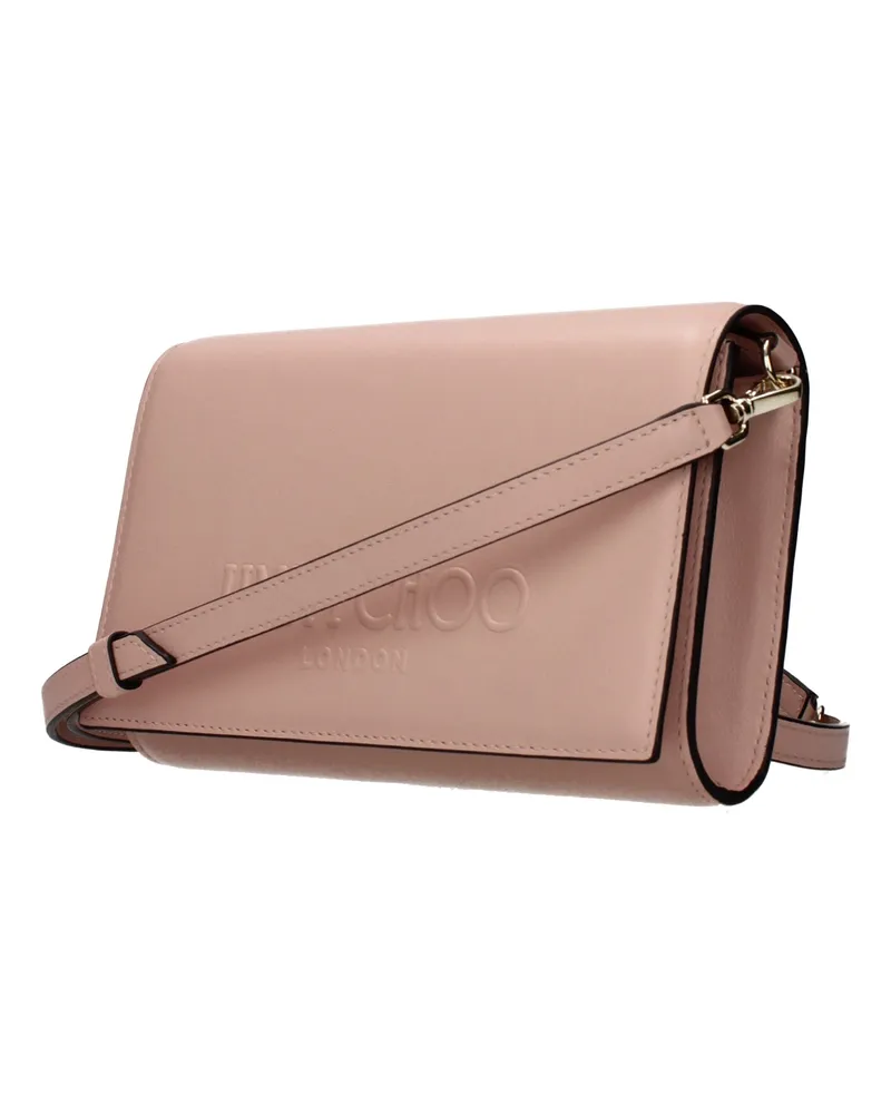 Jimmy Choo Women's Pink Leather Clutch Bag Pink