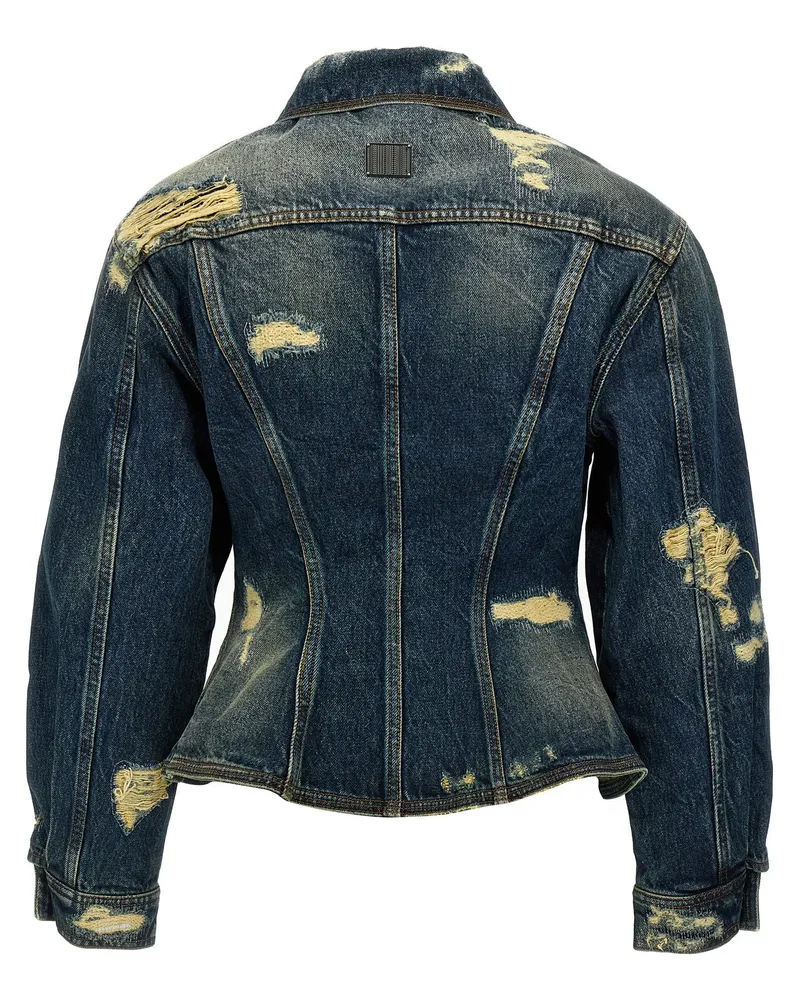 Marc Jacobs Women's Blue Cotton Denim Jacket Clothing Blue
