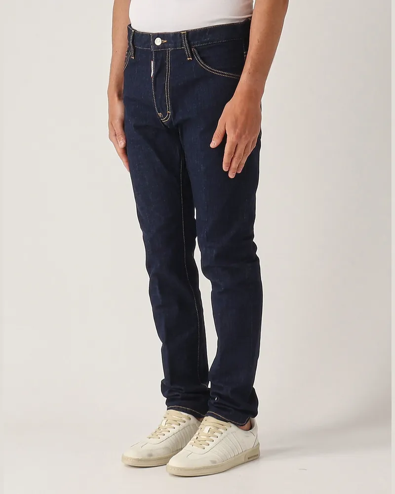 Dsquared2 Men's Cool Guy Logo Patch Jeans Blue Clothing Blue