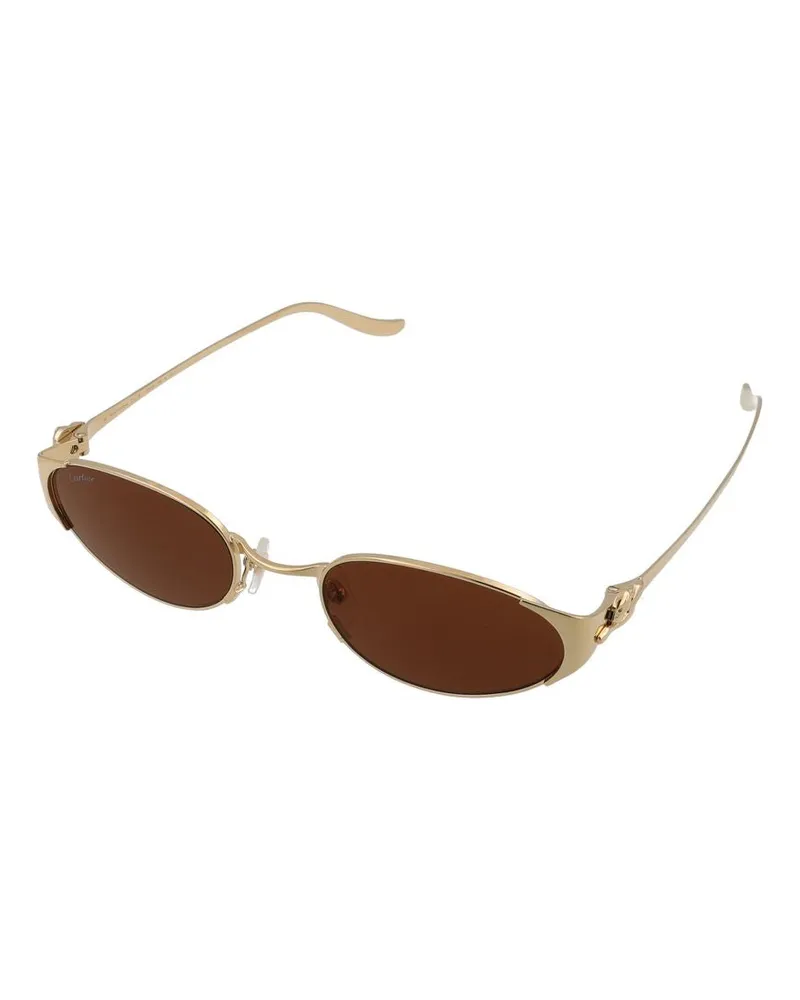 Cartier CT0630S Metal Frame Sunglasses — Gold Gold