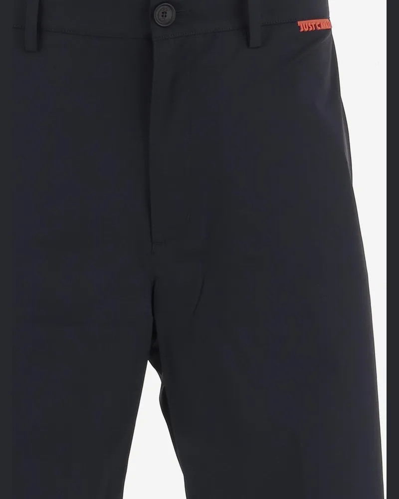 Just Cavalli Men's Stretch Nylon Shorts Dark Navy Polyamide Navy