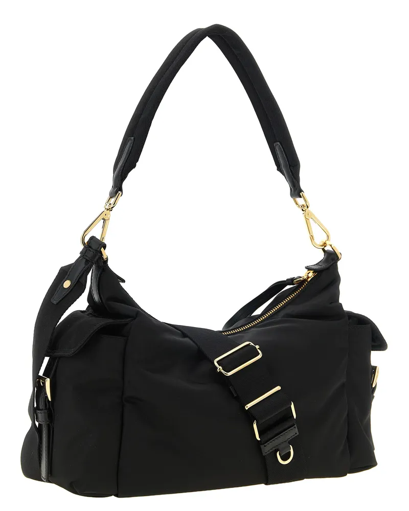 Prada Re-Nylon Shoulder Bag — Black Black