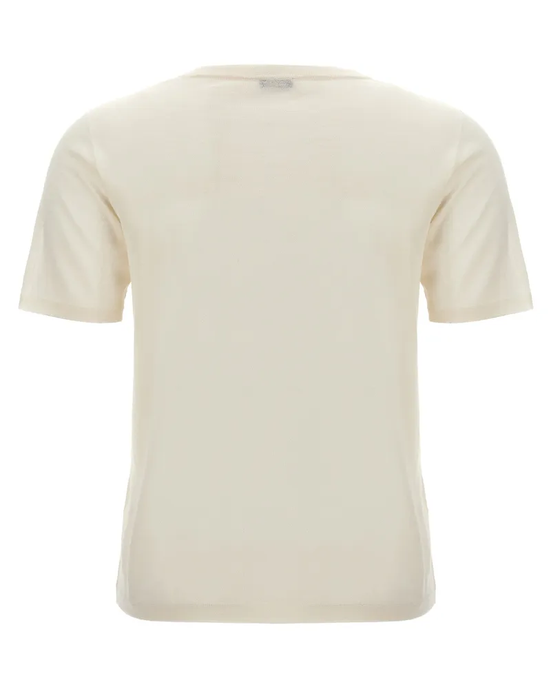 Kiton Women's White Cashmere T-Shirt White