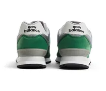 Women's Sneaker Green Suede Mesh Rubber