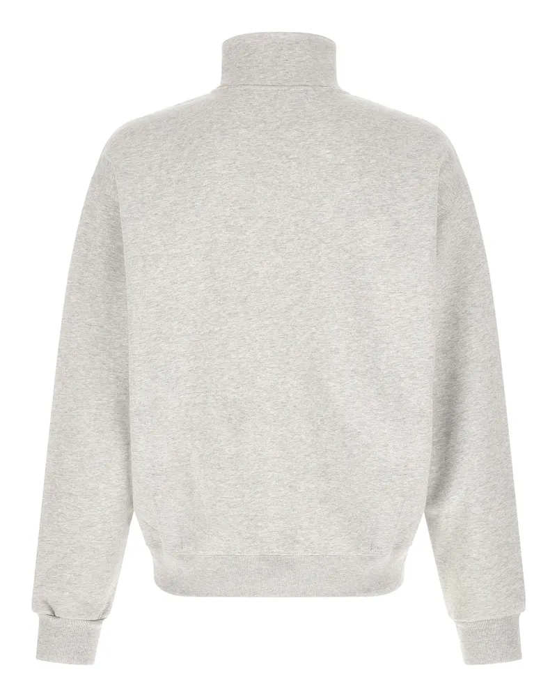 Jacquemus Cotton Fleece Logo Patch Sweatshirt — Grey Grey