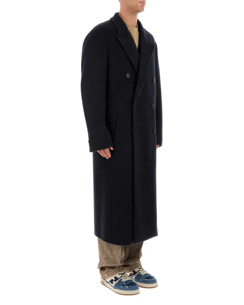 Fendi Moonlight Exterior: Wool Nylon Cappotti Coat Black