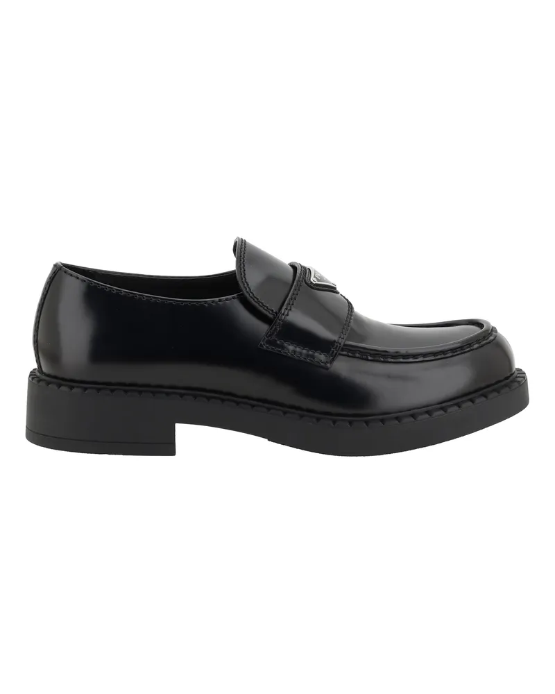 Prada Men's Leather Loafers Nero Black