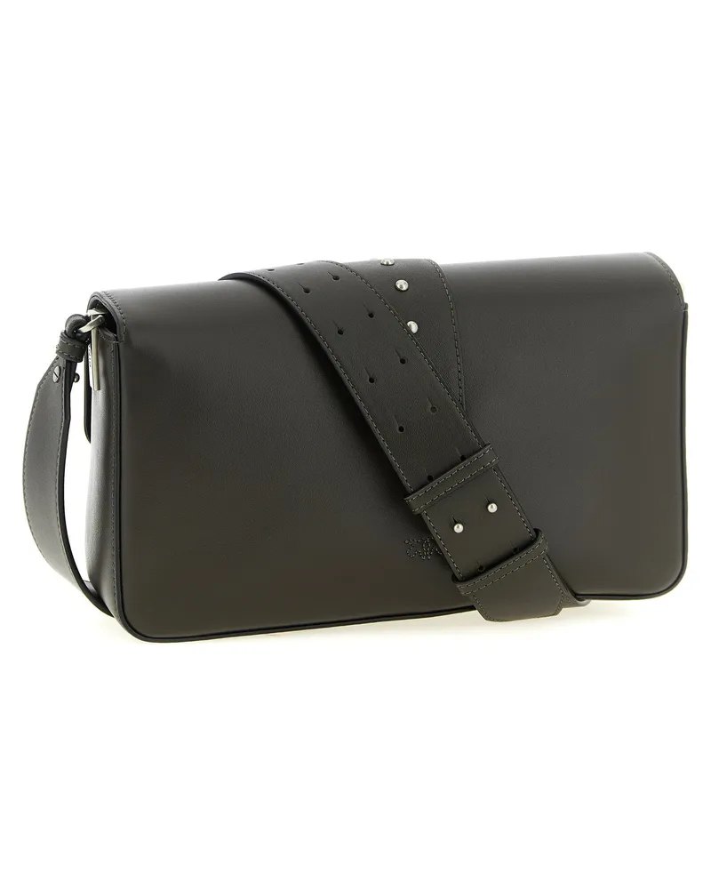 Pinko Love Slouchy Shoulder Bag — Black Black