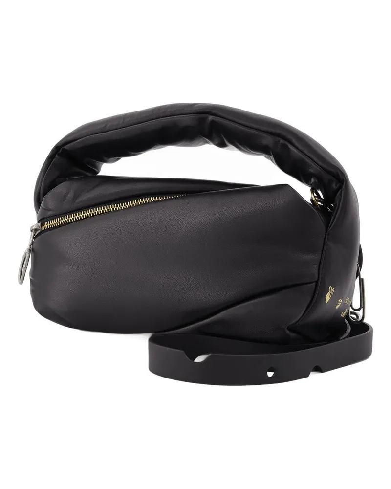 OFF-WHITE Women's Pump Pouch Shoulder Black Leather Black