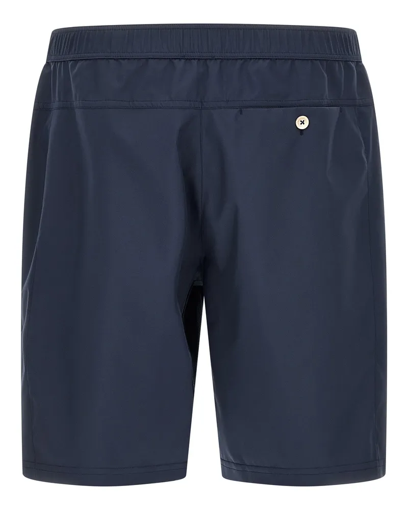 Brunello Cucinelli Tennis Nylon Bermuda Shorts — Navy Navy