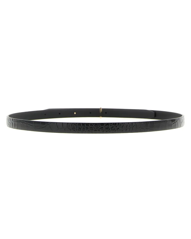 Tom Ford Women's Black Calfskin Regular Belt Black