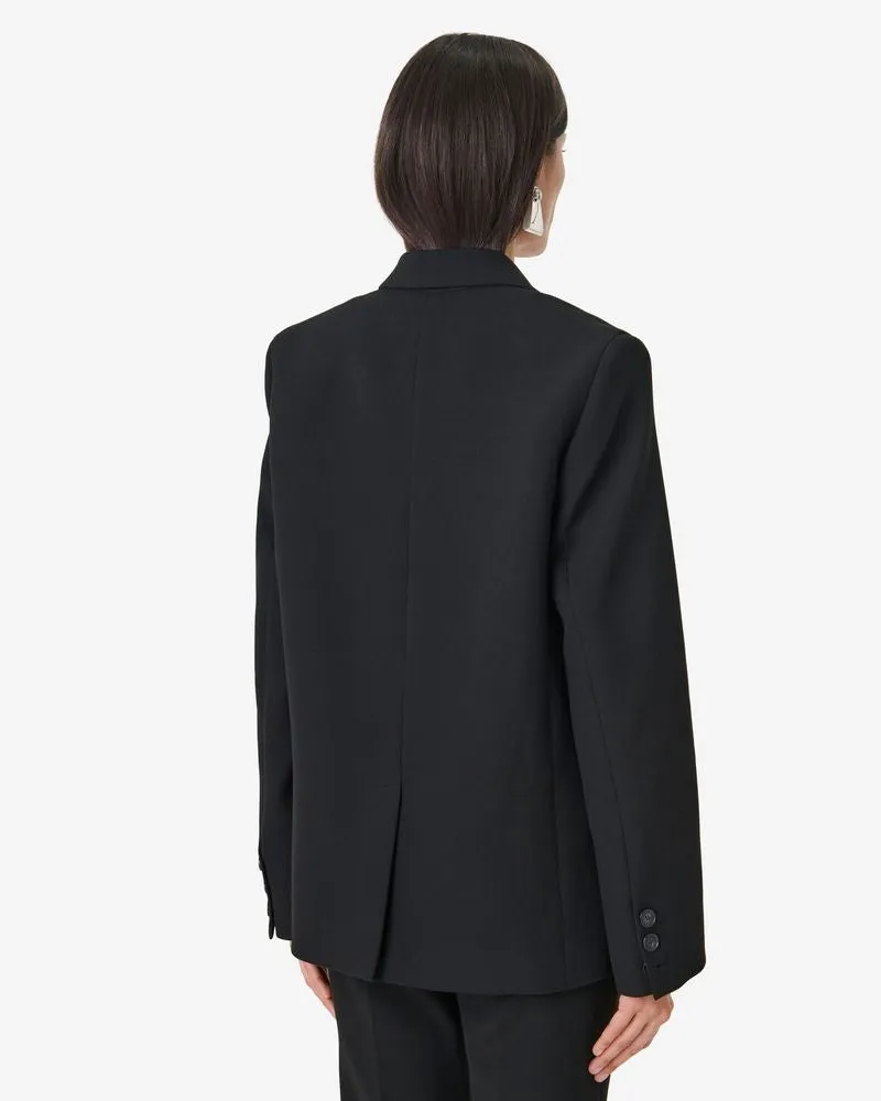 IRO Single-Button Wool Blazer — Black Black