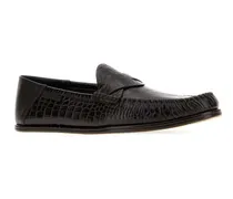 Men's Dark Brown Leather Loafers Espresso T-Shirt T-shirts And Polos
