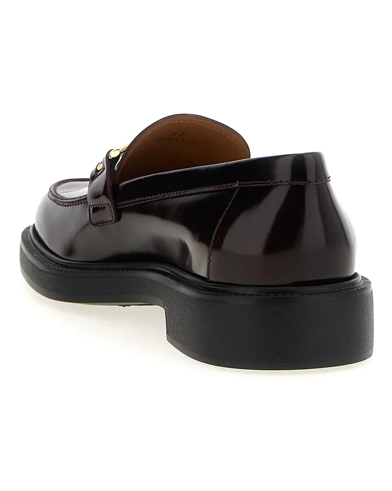 TOD'S Women's Bordeaux Calfskin Slip-On Loafers Bordeaux